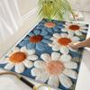 Daisy Pattern Carpet Doormat Non-slip Laundry Room Rug For Bedroom Floor Mat Home Decor Bedside Rugs Outdoor Carpet