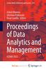 Bok Proceedings of Data Analytics and Management : ICDAM 2022