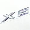 3D ABS Black Chrome Car Letters Rear Trunk Badge X6 Logo For BMW X6 Sticker Emblem X6 Lettering Accessories