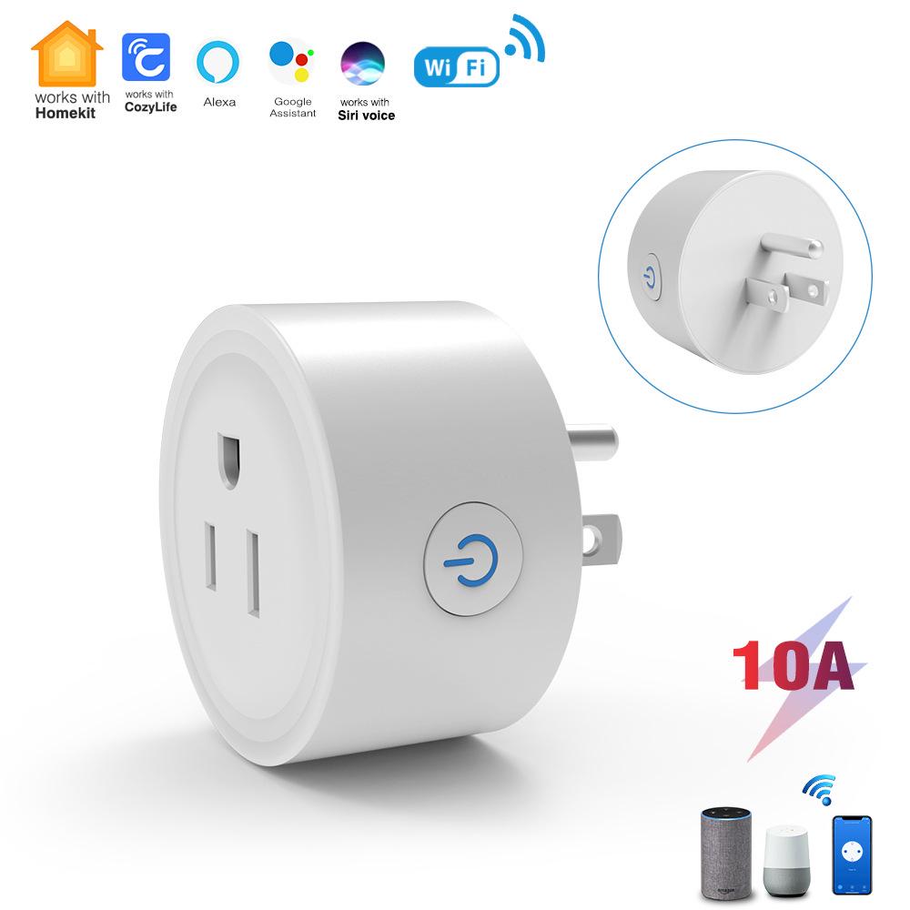 US Standard HomeKit/CozyLife 10A Smart Plug with Siri Voice & Remote Control