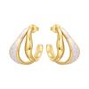 Original 925 Sterling Personalized Design 18k Gold Earrings Women Hoop Earring Anniversary Jewelry Trendy Gifts