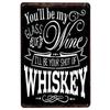Retro Wine Metal Sign Plaque Vintage Whiskey Painting Perfect for Bar Restaurant Club Man Cave Wall Decor