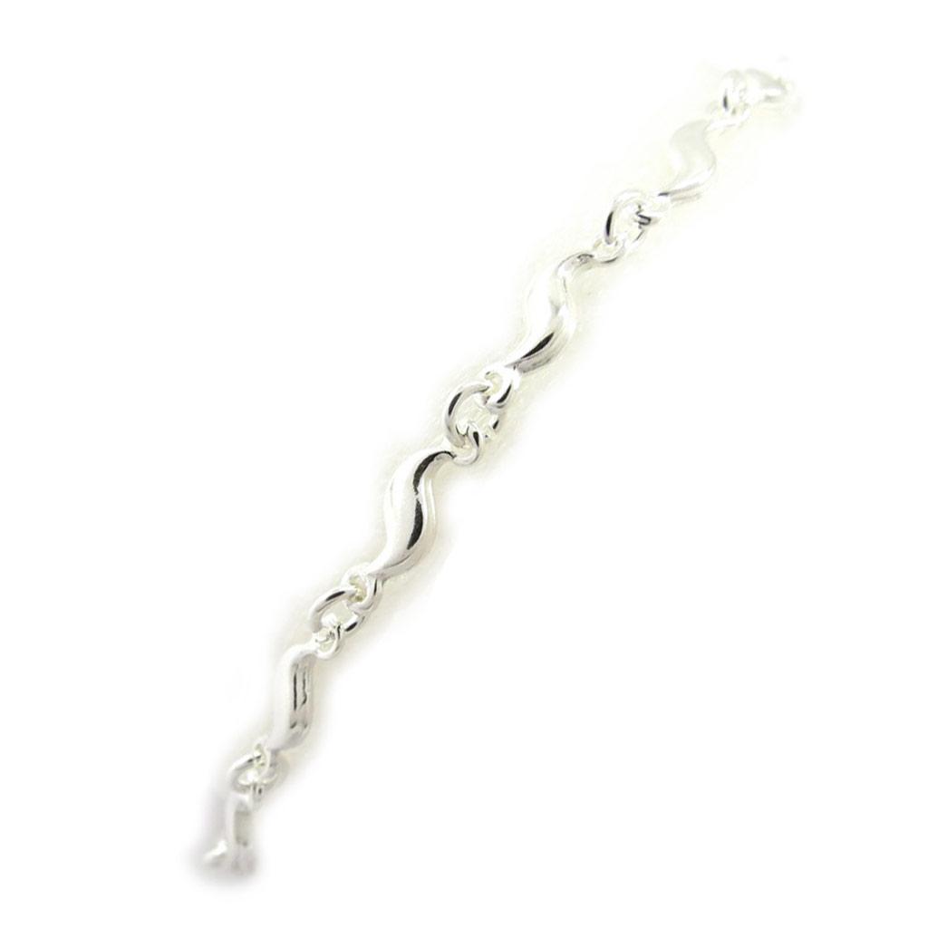 Les Trésors De Lily [K3387] - Silver Bracelet 'Choréographie' Silver (rhodium-plated) - 3 Mm