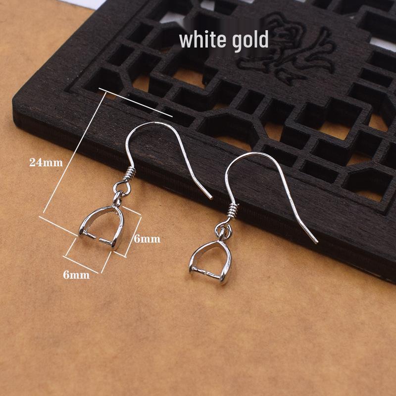Sterling Silver Plated Earring Findings: Studs with Tray, Ear Hooks, Handmade Dangle Earrings Materials & Accessories.