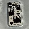 Cute Cat Phone Case for Samsung Galaxy A57 A56 A36 A26 A06 A55 A35 A16 A54 A34 A25 A24 A15 A14 A05S A05 A73 A53 A33 4G 5G