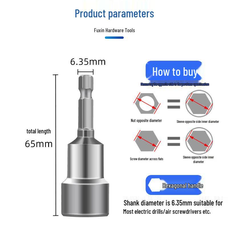 Fu Xin Magnetic Hex Socket & Screwdriver Bit Set