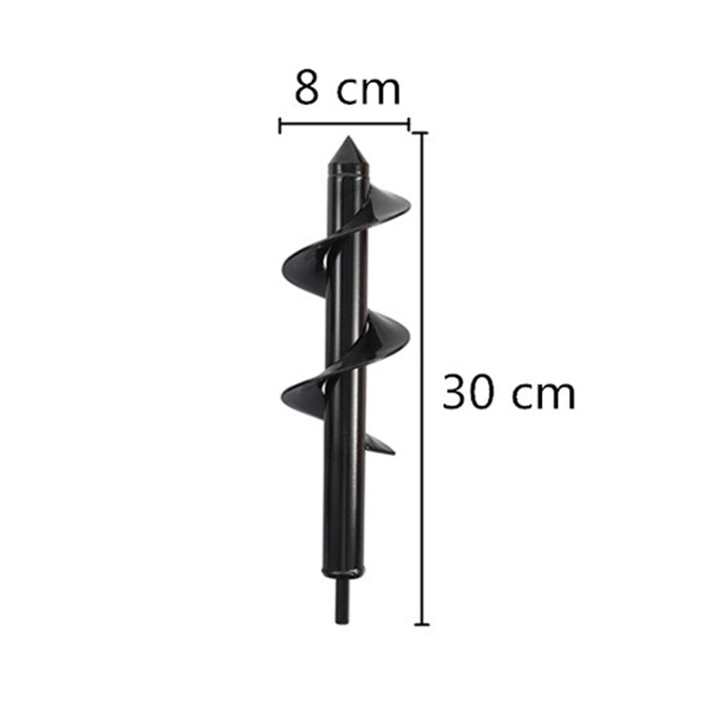 Garden Auger Spiral Soil Auger Umbrella Hole Excavator Solid Shaft Auger Flower For Planting Digging Soil Nursery Flowers