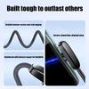 90 Degree Elbow USB Type C Cable 100W Fast Charging Data Cord For iPhone 17 Xiaomi Samsung USB C Gaming Cable Nylon Braided Wire