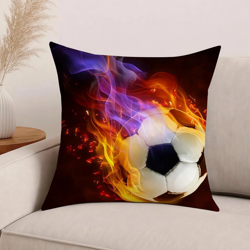 Cool Colorful Graffiti Football Fashion Pillow Case Office Cushions Suitable For Sofa Car Bedroom Decorative Cushion Cover