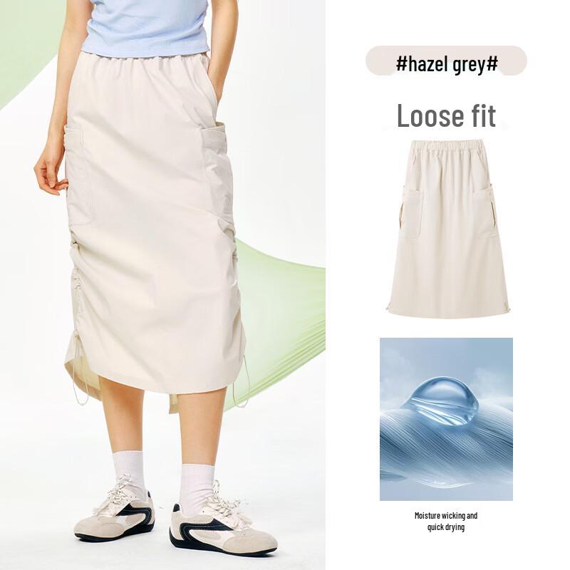 CAMEL Women's Quick-Dry A-Line Utility Skirt