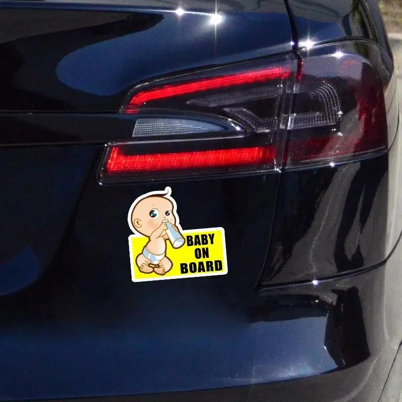 Cute Cartoon Reflective Car Stickers | Colored PVC Decals for Exterior Accessories | Weatherproof UV Resistant Decorations