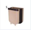 9L Folding Waste Bins Kitchen Garbage Bin Foldable Car Trash Can Wall Mounted Trashcan for Bathroom Toilet Waste Storage Bucket