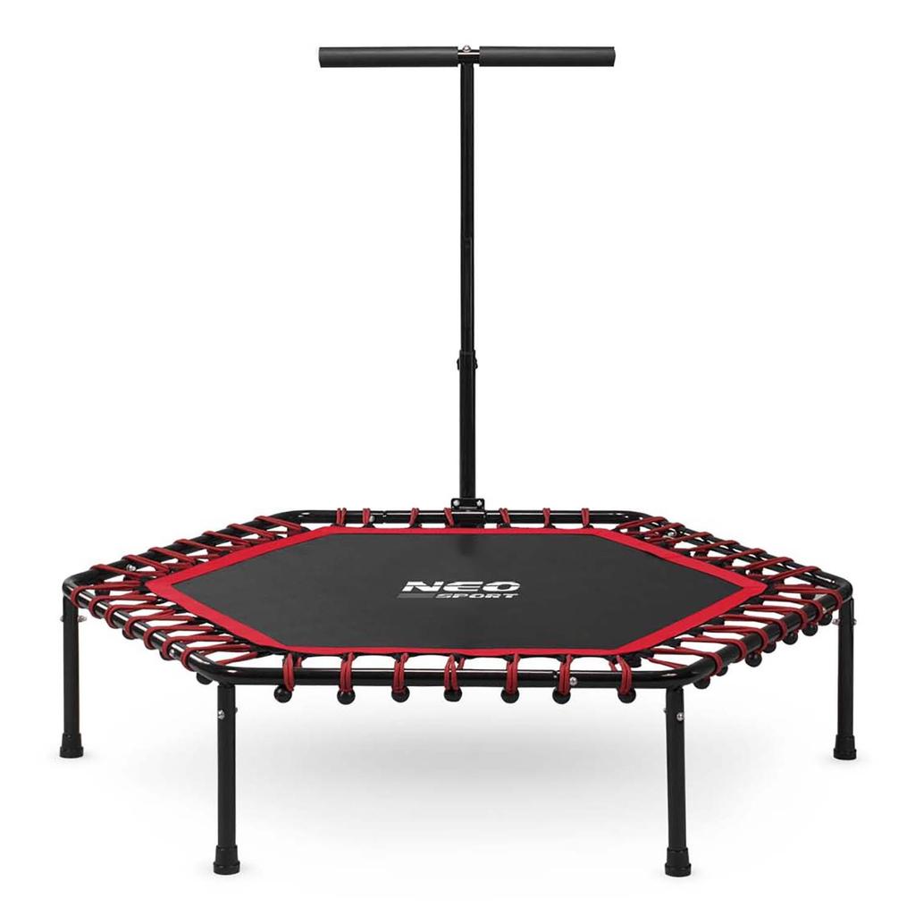 Neo-Sport Fitness-Trampolin mit Griff, Sechseckig