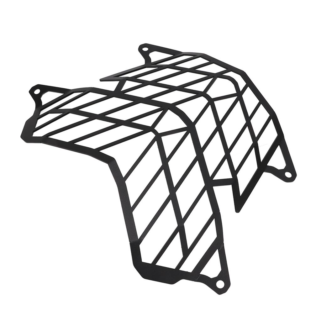 Motorcycle Headlight Grill Cover Carbon Steel Grille Guard Replacement for Tenere 700 2019+(Black )