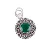 Green Onyx Gemstone 925 Sterling Silver Pendant 1.06" Customized Pendant For Women May Birthmonth Gift PP-29-8