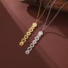 7 Chakra Pendant Necklaces for Women Stainless Steel Gold Sweater Chain Amulet Yoga Meditation Jewelry