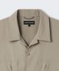 Musinsa Standard [City Leisure] Airy Dot Utility Short Sleeve Shirt [Grayish Beige]