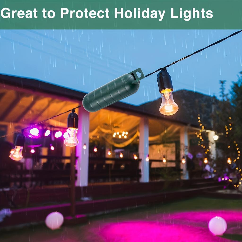 4pcs Outdoor Extension Cord Safety Cover Seal,Weatherproof Electrical Connection Box to Protect Outdoor Outlet Plug