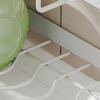 Space Saving Dish Drainer with Drain Tray Dinnerware Storage Rack Durable Kitchen Rack
