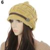 Women's Fashion Braided Autumn Winter Warm Baggy Beanie Knit Crochet Ski Hat Cap