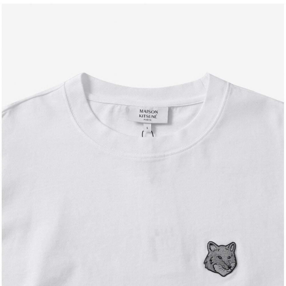 MaiSon KitSune Om00128kj0119 P100 Bold Fox Head Patch Men S Short Sleeve Tee
