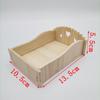 Hamster House DIY Wooden Gerbil Hideout Pet Sport Exercise Toys Bridge Swing and Chinchilla Seesaw Small Villa Cage Accessories