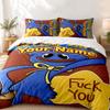 Poppy Playtime Custom Name 3pc set Perfect for bedroom use Comfortable bedding set includes a duvet cover and two pillowcases Ideal birthday or Christ