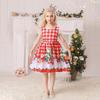 2025 European & American Christmas Santa Claus Girls' Puffy Princess Dress