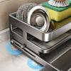 Large Capacity Kitchen Sink Drain Rack Moisture-proof Soap Sponge Holder  for Kitchen