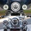 2pcs 30W 4.5 Inch Motorcycle Led Fog Light 6000K DRL Led Headlamp for Harley Moto Motorbike Working Lighting Bulb for Car ATV .