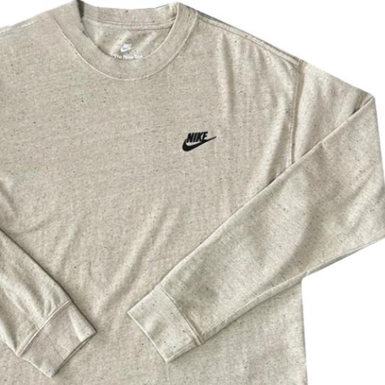 Nike Round Neck Sports Casual Comfortable Breathable Long Sleeve T-Shirt Men Tops Light-Yellow DX1002-250