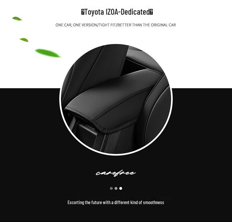 Toyota IZOA CHR Leather Car Seat Covers, Universal, All-Season, Fully Enclosed Cushions.