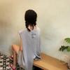 2024 Summer Korean Split-Back Sleeveless Loose Women's T-Shirt Top