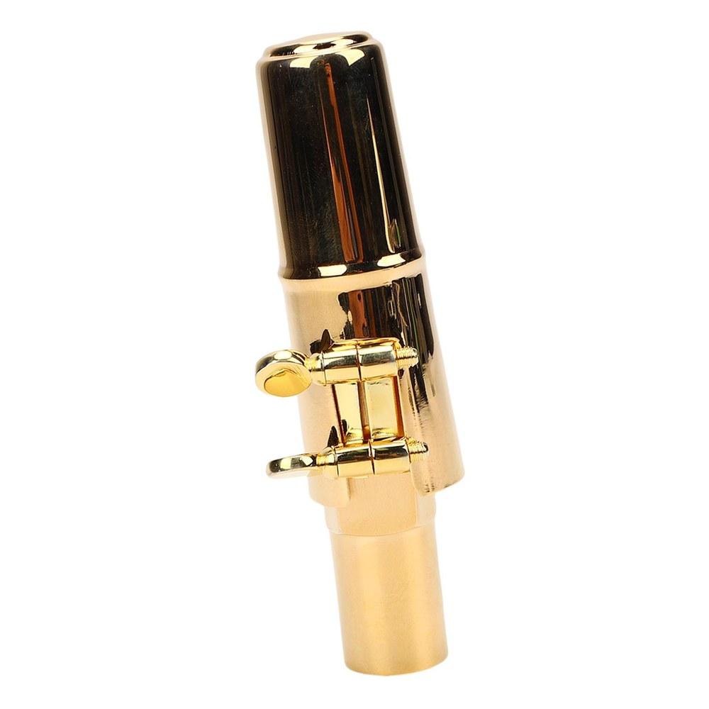 Generic Tenor Saxophone Mouthpiece Brass Bb Saxophone Mouthpiece with Cap and 3 Components Suitable for Beginners Professionals Jazz Bands Marching