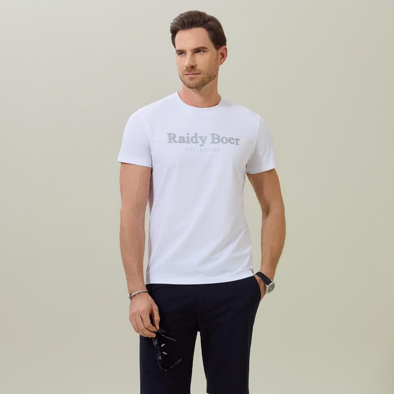 2026 Summer Men's Letter Fashion Classic Short-sleeved T-shirt