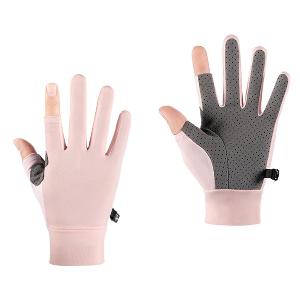 1 Pair Quick-Dry 2 Fingerless Bike Gloves For Cycling, Driving and Outdoor Sports