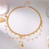 Trendige Meeresküsten-Anhänger Bauchkette für Damen Sexy Lagen-Taillen-Körper-Schmuck Sommer Festival Clubwear Accessoires