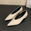 Fashion Pointed Toe Footwear Slip On Pumps Women Heeled Shoes Casual Female Fashion Shallow Ladies Low Heel Shoes 2025 New