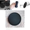 Creative Round Pvc Cup Car Storage Mat Universal Non-slip Car Cup Holder Black