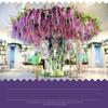 12 TEILE/SATZ Künstliche Blumen Seide Glyzinien Rebe Hängende Blume für Hochzeit Garten Floral DIY Wohnzimmer Büro Dekor