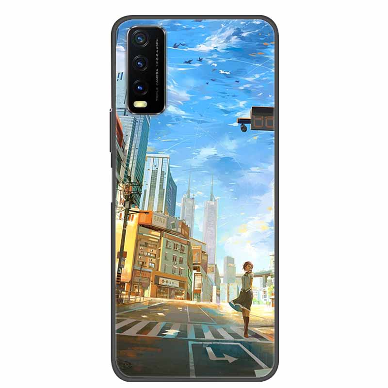 For Vivo Y20 Case Marble Soft Silicone Back Case for Vivo Y20S Y20 S Y 20i Phone Cover for Vivo V2027 Y20i Coque Funda Bag
