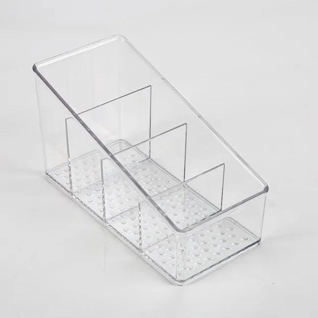 PU Leather Remote Control Holder Desktop Organizer Storage Box for TV Guide Mail Phone Office Sorting Lattice Cosmetic Pens Rack