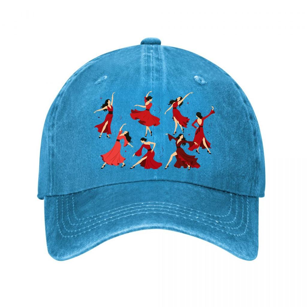 Expressive Scarlet Dance Silhouette New Vintage Washed Cotton Baseball Cap Sun Hats