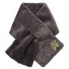 Paul & Joe Moonbat Faux Fur Brooch Scarf 50077 Dark Gray