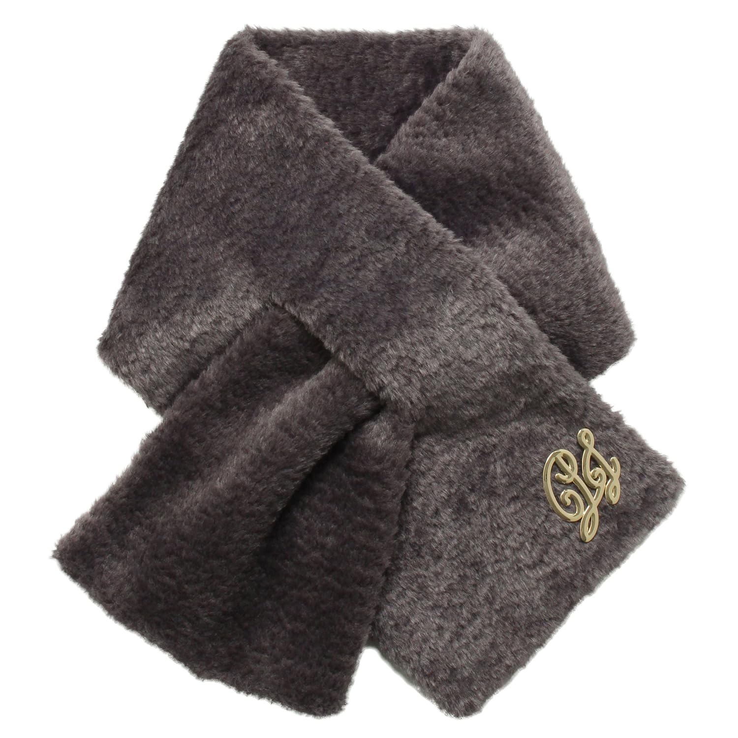 Paul & Joe Брошь-шарф Moonbat из искусственного меха 50077 Темно-серый