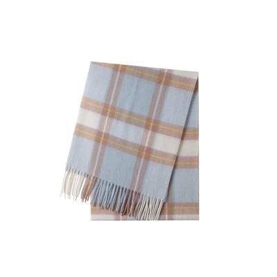 RemeeHi Luxusný Kašmírový Trendový na Sociálnych Kontrolovaný Perfektný pre a Vianoce Modrý x Dámsky 100% Šál, Médiách, Šál, Veľký, Hrubý, Teplý,