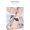 Classic Business Women Quartz Watch Round Roman Dial Rhinestone Ring Decor Mesh Strap Daily Waterproof Wrist Watch