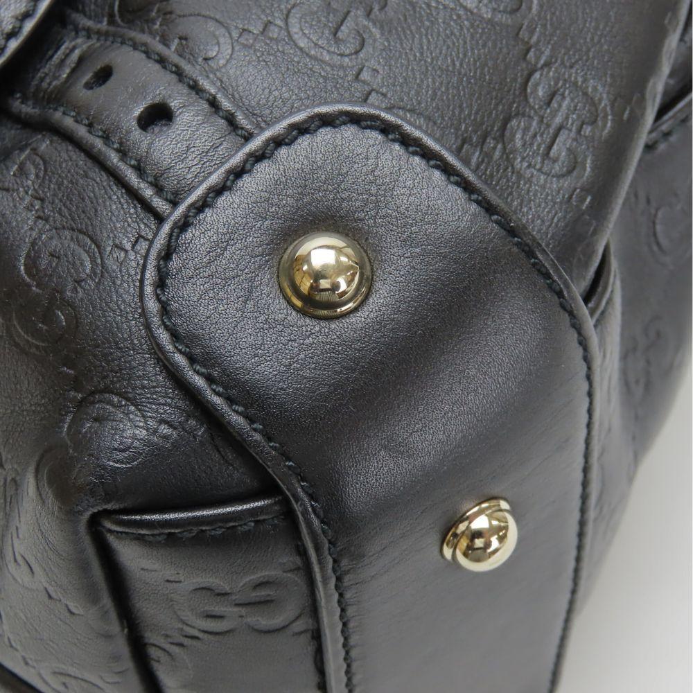 Used GUCCI Tote Bag Guccisima 162900 Horsebit Sima leather black Everyday use