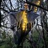 Halloween Skeleton Ghost with Light Skull Ghost Ornament Hanging Ghost Prop Party Supplies For Halloween Decoration