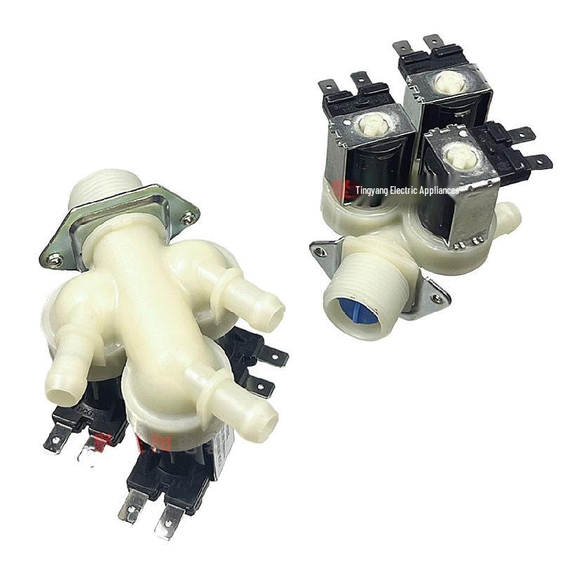 Three-Way Water Inlet Valve for Little Swan Front Load Washing Machine, 220V, Model FPE005G